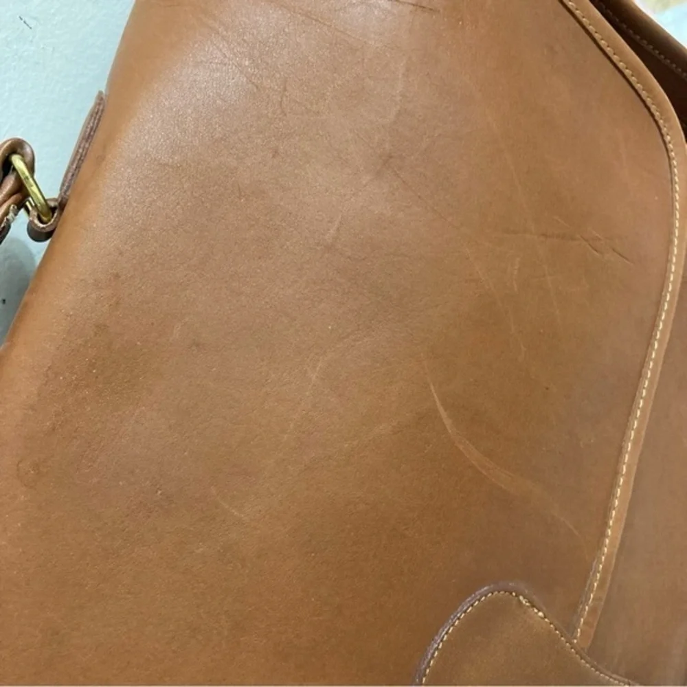 Coach vintage british tan New York City briefcase bag metropolitan 5180